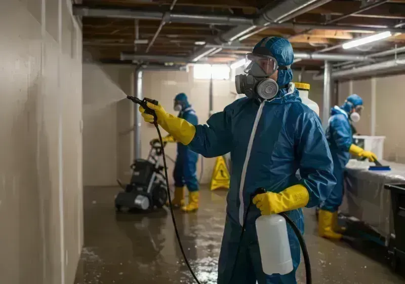 Basement Sanitization and Antimicrobial Treatment process in Berkley, CO